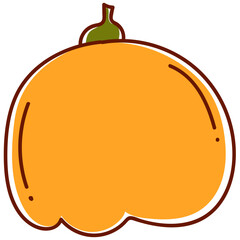 Hand drawn Autumn Pumpkin Elements