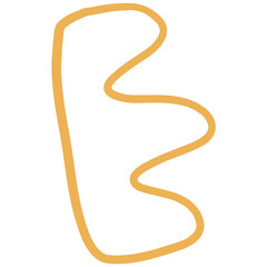 Hand drawn abstract doodle line