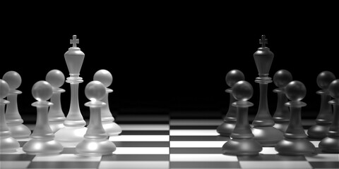 Chess king. Leader success concept. Business leader concept