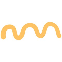 Hand drawn cute pastel abstract doodle line