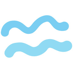 Hand drawn cute pastel abstract doodle line