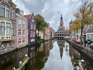 Fototapeta na wymiar Alkmaar is known as the cheese city of the Netherlands.