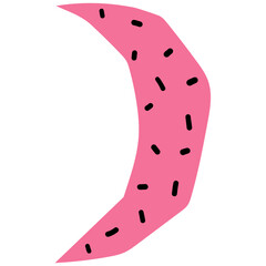 Hand drawn abstract organic shape