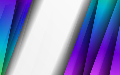 Abstract overlap papercut gradient background vector