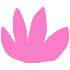 Hand drawn abstract organic shape