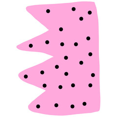 Hand drawn abstract organic shape