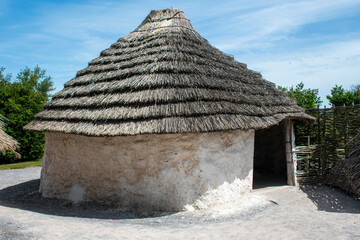 Stoneage wooden hut - 538302798