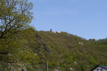 Fototapeta na wymiar Blick zum Bismarckturm in Bad Ems