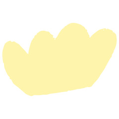 Pastel abstract organic shape scribble hand drawn