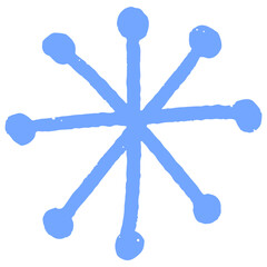 Pastel hand drawn abstract botanical plant