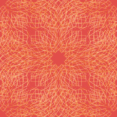 Seamless fractal pattern in vector format for printed fabrics or any other purposes. Every object is grouped base on color so the pattern is editable, tileable and easy to use.