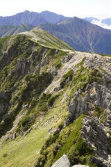 中央アルプスの稜線