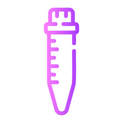 test tube gradient icon