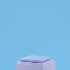 3d podium product cosmetic display