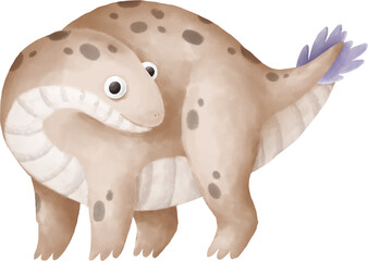 Cute dino character illustration