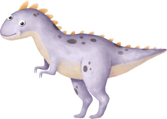 Cute dino character illustration
