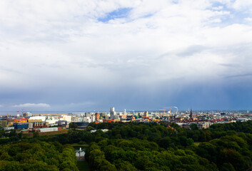 Fototapeta premium Rainy day in Malmo city