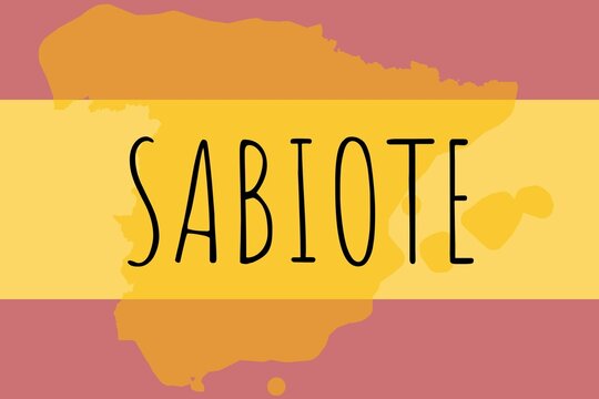 Sabiote: Illustration mit dem Namen der spanischen Stadt Sabiote