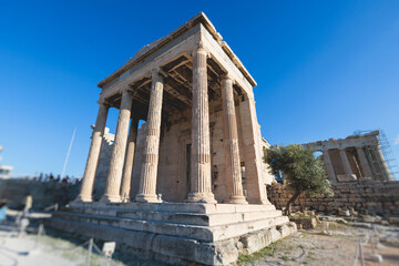 Fototapeta premium The Parthenon, temple on the Athenian Acropolis, Athens, Attica, Greece, beautiful summer view
