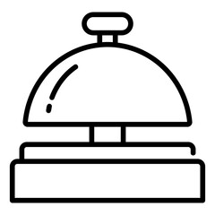 Obraz premium hotel bell icon