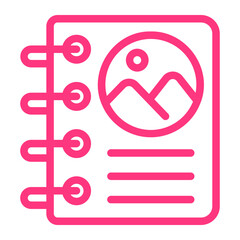 photo album gradient icon