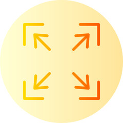 full screen gradient icon