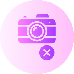 no photo gradient icon