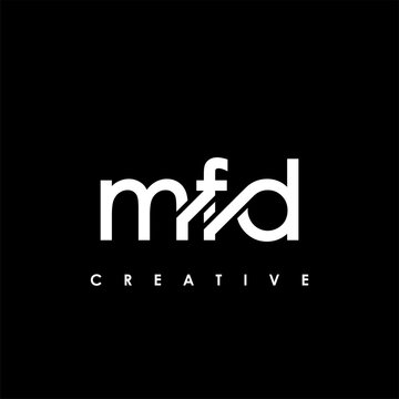 MFD Letter Initial Logo Design Template Vector Illustration