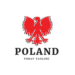 poland identity logo design vector graphic illustration