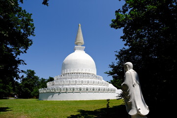 buddhist stupa in the sunshine