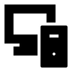 Computer Vector Icon
