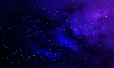 Fototapeta na wymiar Nebula purple