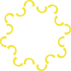 Geometric round frame 