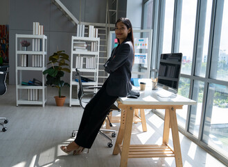 asian female business at office