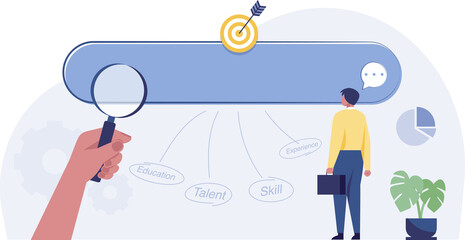 Job seeking, search for new career and opportunity. png illustration