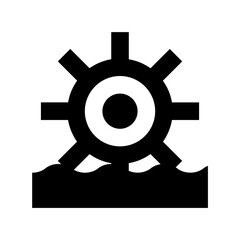 Obraz premium Saw Blade Vector Icon