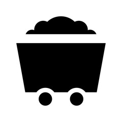 Minecart Vector Icon