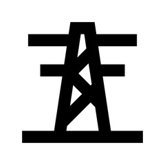 Fototapeta premium Electric Pylon Vector Icon