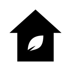 Eco Home Vector Icon 