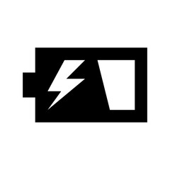 Battery Charging Vector Icon