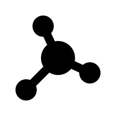 Molecular Structure Vector Icon