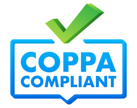 COPPA Compliant - Children S Online Privacy Protection Act Label Icon. Vector Stock Illustration.