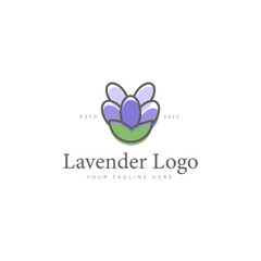Lavender logo design icon
