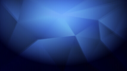 Abstract dark blue light and shade creative polygonal low poly background illustration.