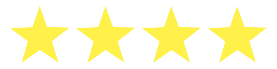 four golden yellow stars