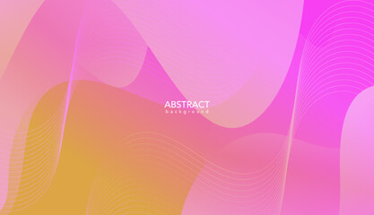 Abstract Pink background with waves, Pink banner