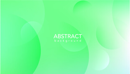 Abstract green background with circles, Abstract green background, Green banner