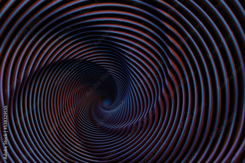 Poster Wonderful Abstract colourful swirl golden ratio background. Starburst dynamic wave. 3d rendering illustration  Background pattern for design.