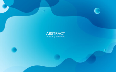 Abstract blue background with waves, Blue banner