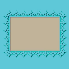 Frame, in the style of an ornament, Vector illustration eps 10, Art.